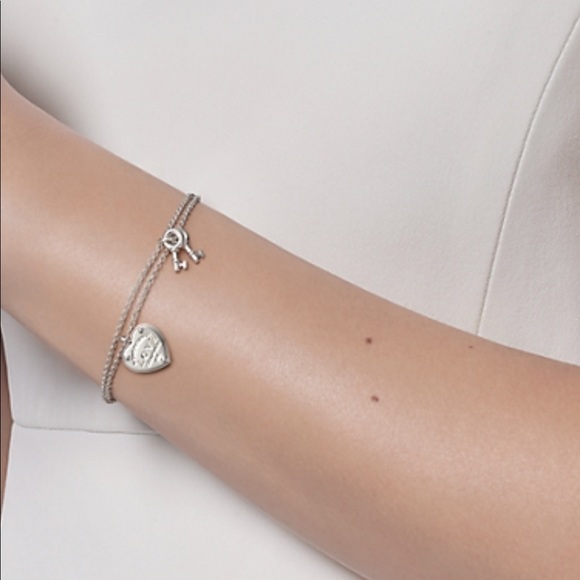 Tiffanys Love Heart Tag Key Bracelet 